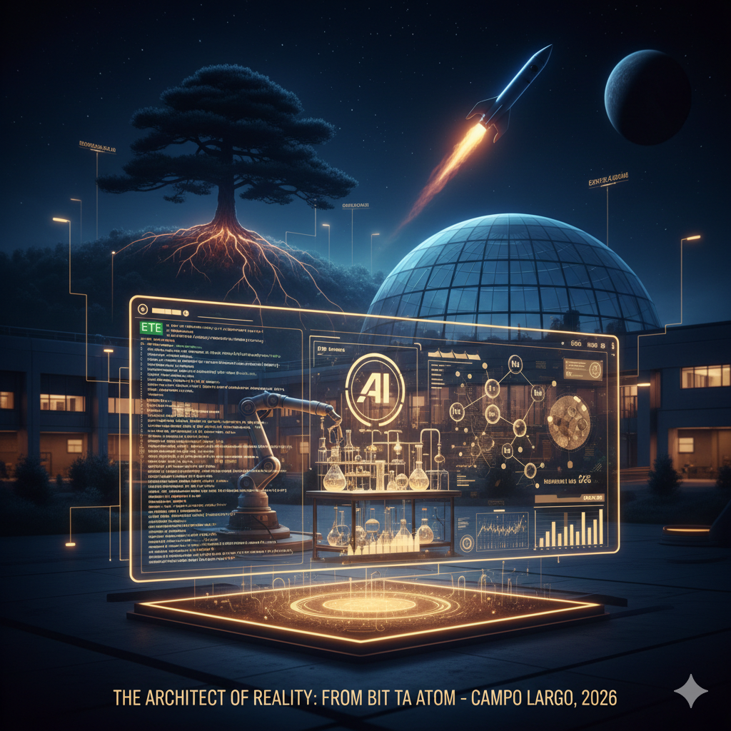 O Arquiteto da Realidade — código e matéria.