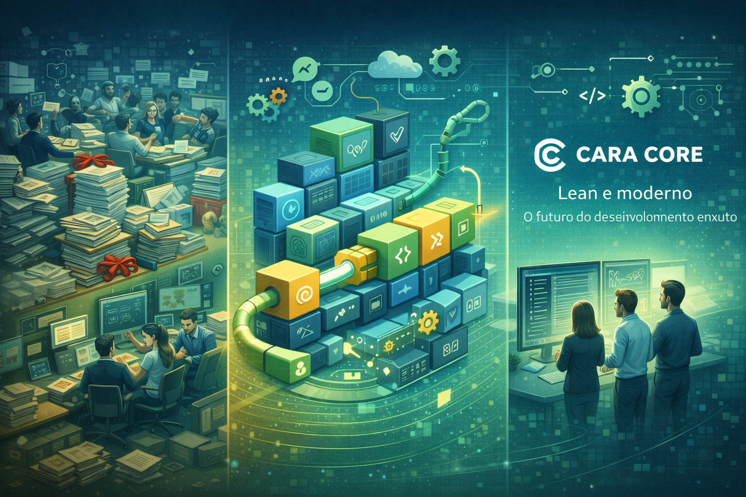 Software técnico em escala com times reduzidos