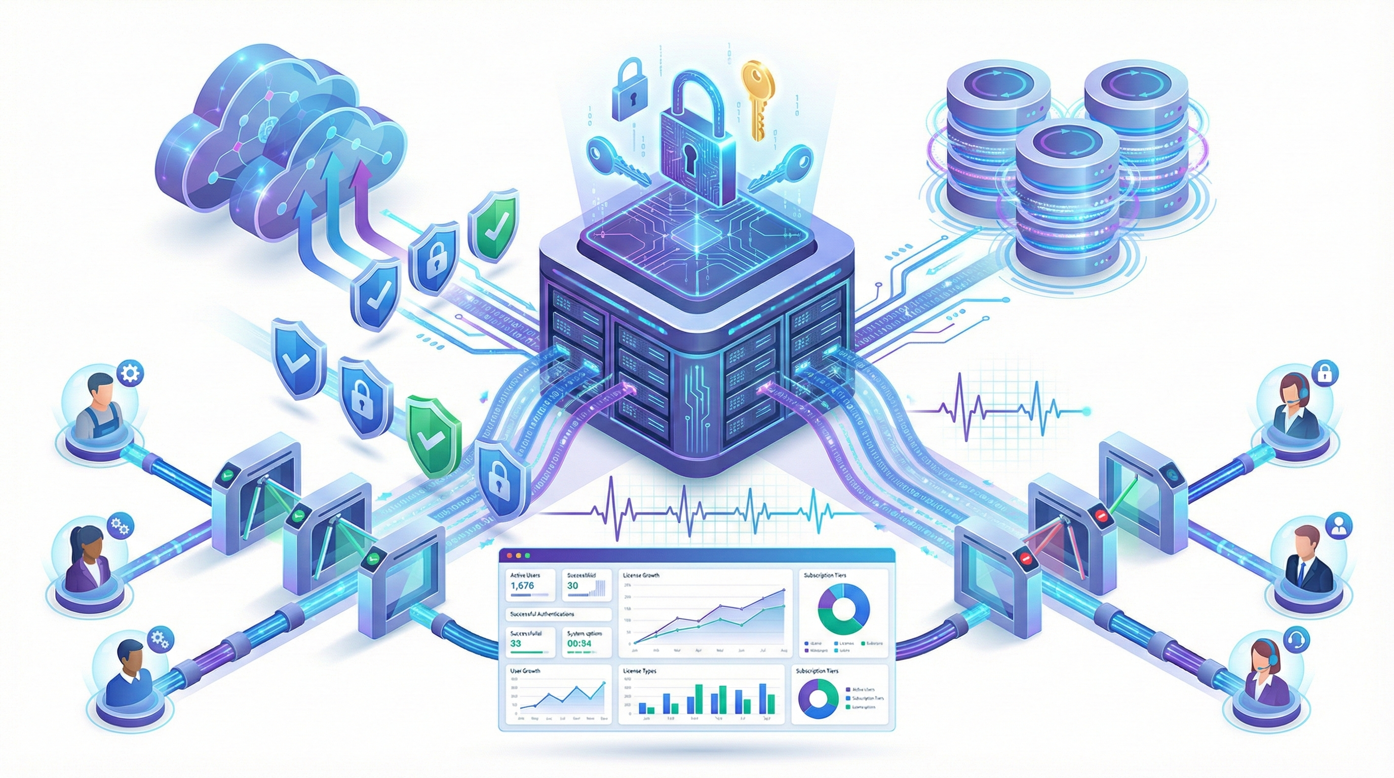 Sistema de controle de assinaturas, SaaS, receita recorrente, Cara Core Informática
