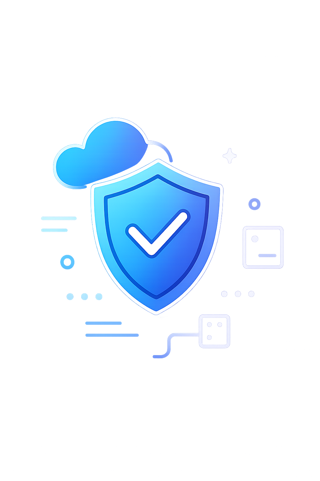 Ilustração de proteção de dados